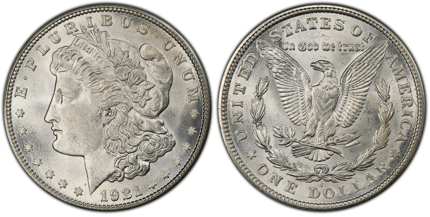 1921-S Morgan Silver Dollar Regular Strike