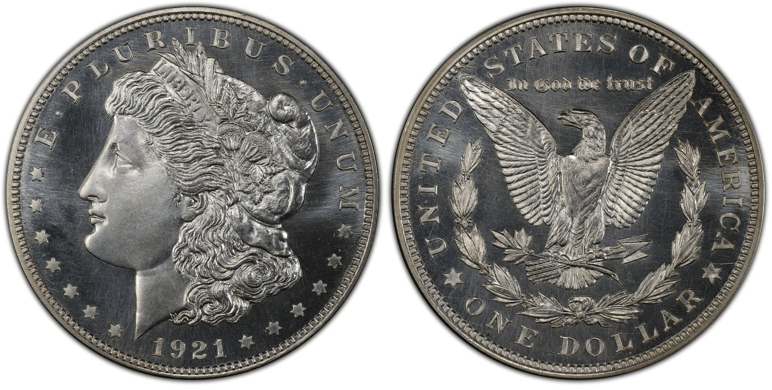 1921 Chapman Morgan Silver Dollar Proof