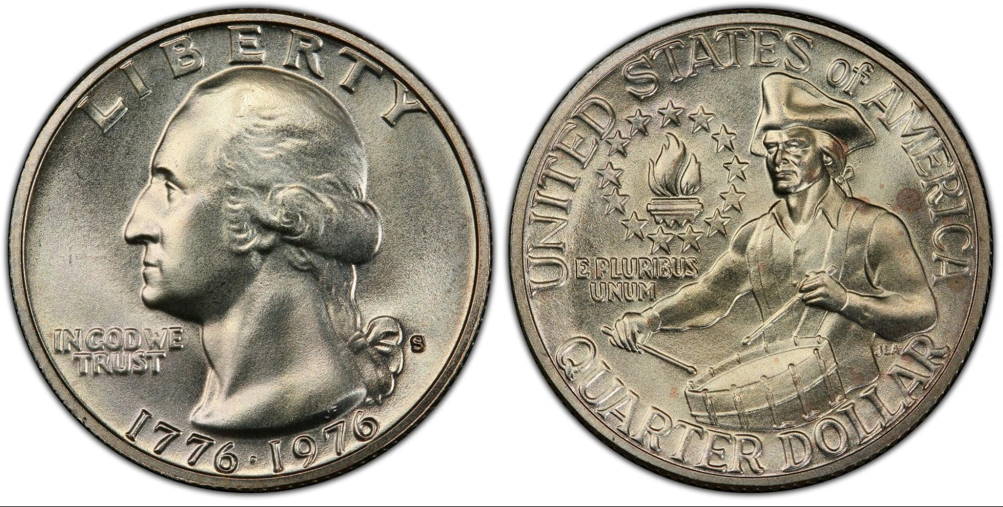 1976-S Bicentennial Washington Quarter