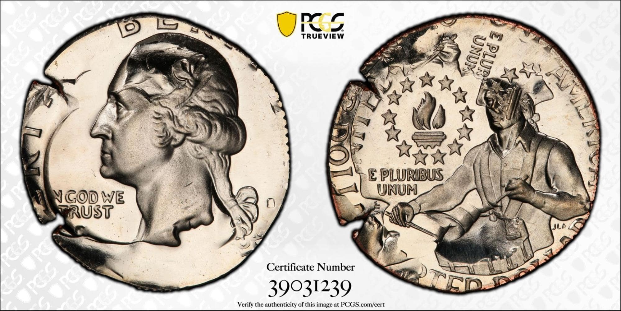 Overstruck Bicentennial Quarters