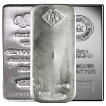 100 oz Silver Bars-image