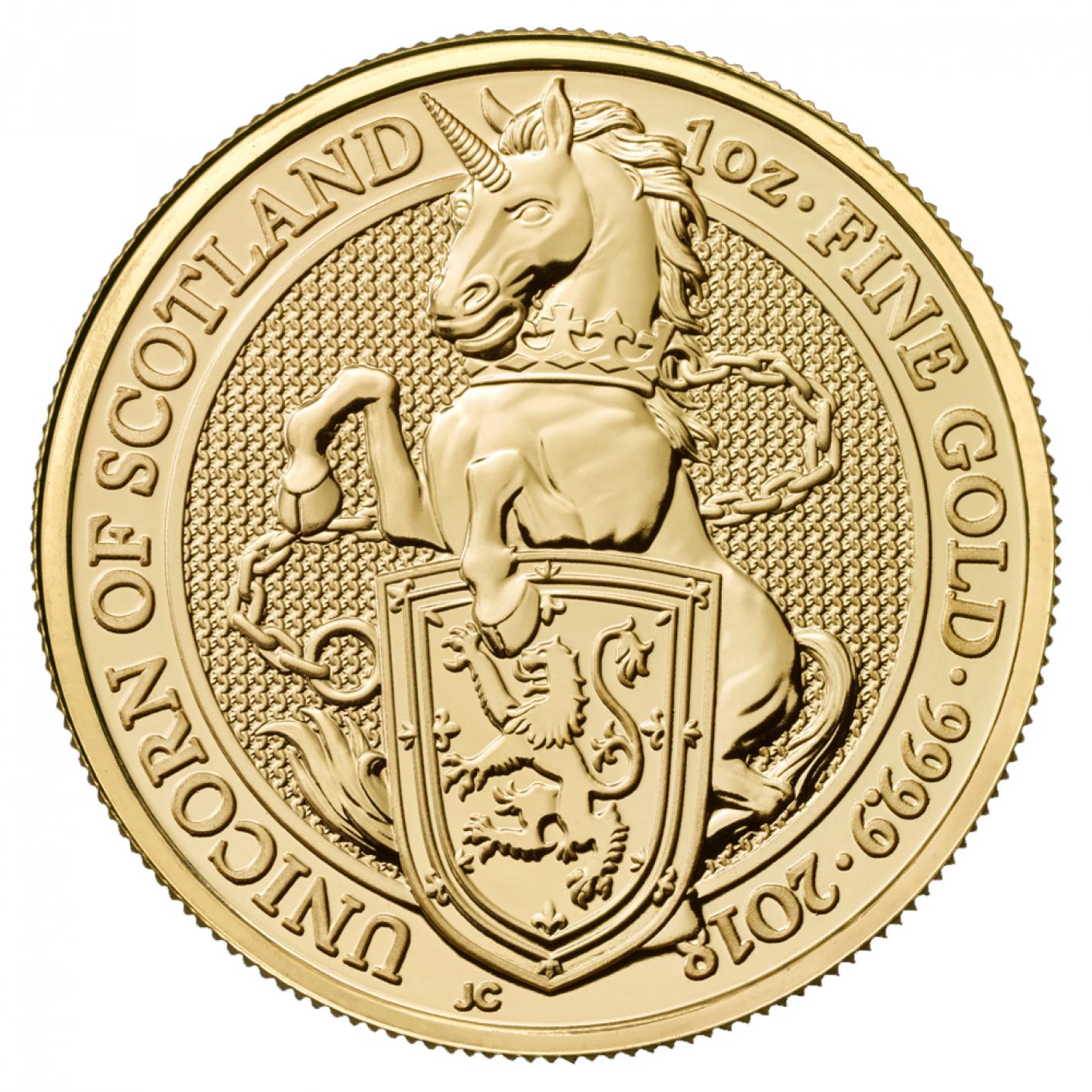 Royal Mint Gold Queen's Beast Coins
