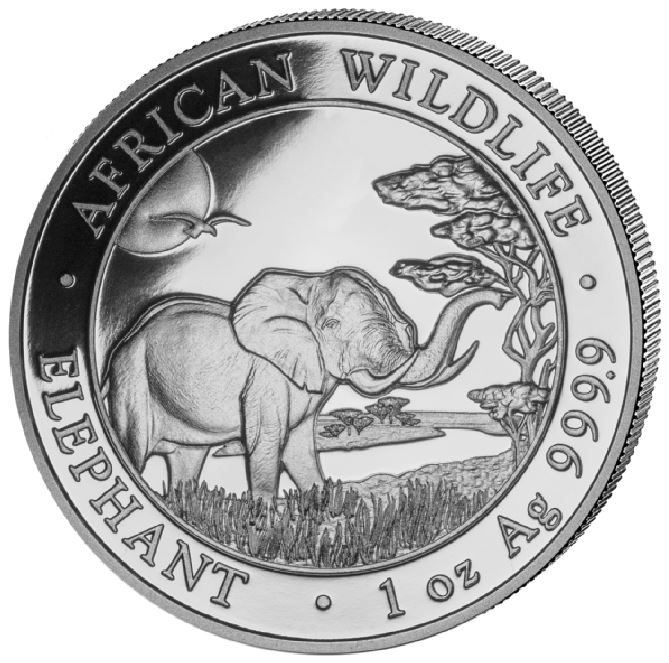 Somalian Elephant Silver Coins-image
