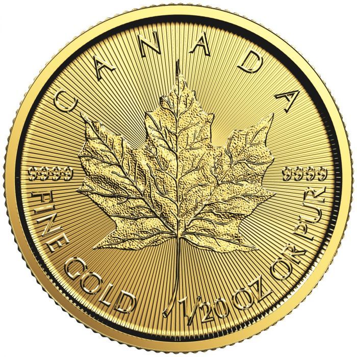 1/20 oz Gold Maple Leaf Coins-image