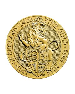 2016 1/4 oz Queen's Beasts Gold Coin - The Lion - Royal British Mint 2016 1/4 oz Queen's Beasts Gold Coin - The Lion - Royal British Mint