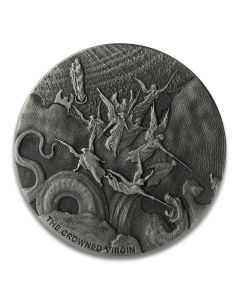 2019 2 oz The Crowned Virgin Silver Coin - Biblical Series