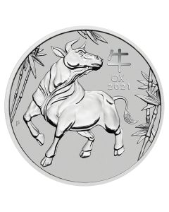 2021 1 oz Year of the Ox Platinum Coin - Perth Mint Lunar Series III