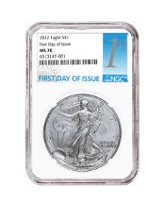 2022 NGC MS-70 First Day Of Issue American Silver Eagle Coin