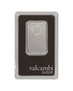 1 oz Valcambi Platinum Bar - In Assay