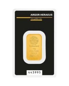 10 gram Argor-Heraeus Kinebar Gold Bar