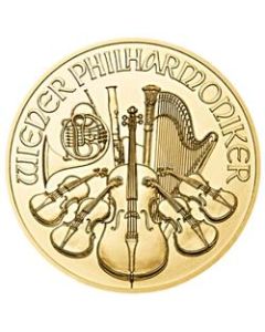 2022 1/25 oz Austrian Gold Philharmonic Coin BU