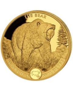2022 1 oz Geiger The Bear Gold Coin - World's Wildlife