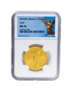 2022 1/2 oz NGC MS-70 Mexican Gold Libertad Coin