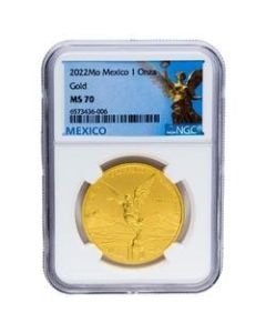 2022 1 oz NGC MS-70 Mexican Gold Libertad Coin