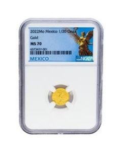 2022 1/20 oz NGC MS-70 Mexican Gold Libertad Coin