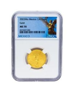 2022 1/4 oz NGC MS-70 Mexican Gold Libertad Coin