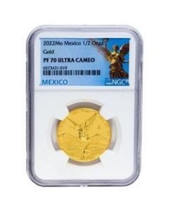 2022 1/2 oz NGC PF-70 Mexican Gold Libertad Proof Coin