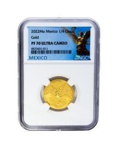 2022 1/4 oz NGC PF-70 Mexican Gold Libertad Proof Coin