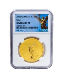 2022 1 oz NGC Reverse PF-70 Mexican Gold Libertad Coin