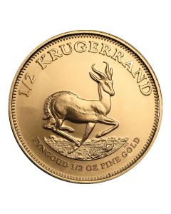 1/2 oz Gold Krugerrand Coin - Random Year