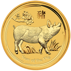 2019 Perth Mint Lunar Year of the Pig Gold Coin 1 oz