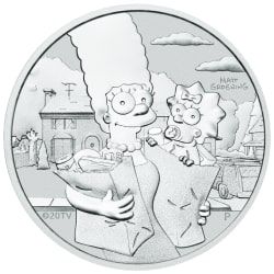 2021 1 oz Maggie & Marge Simpson Silver Coin | SD Bullion