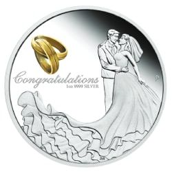 2022 1 oz Wedding Proof Silver Coin | Lowest Silver Price
