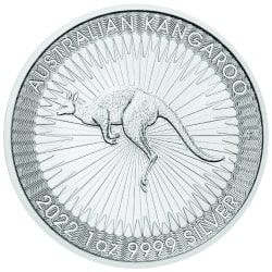 2022 1 oz Australian Silver Kangaroo Coin BU