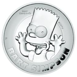 2022 2 oz Bart Simpson High Relief Silver Coin | SD Bullion