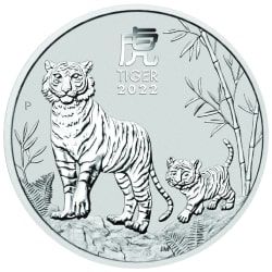 2022 2 oz Year of the Tiger Silver Coin | Perth Mint Lunar Series III
