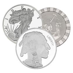 5 oz Generic Silver Rounds 0.999 Fine