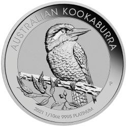 2021 1/10 oz Australian Kookaburra Platinum Coin - Lowest Price