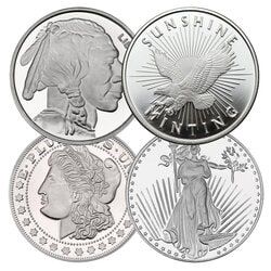 1/2 oz Generic Silver Rounds .999 Fine