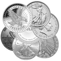1/4 oz Silver Rounds - Generic