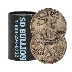 90% US Mint Walking Liberty Silver Half Dollars ($10 Face Value)