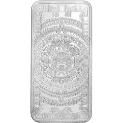 10 oz Aztec Calendar Silver Bar