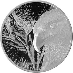 10 oz Majestic Eagle Incuse High Relief Silver Round