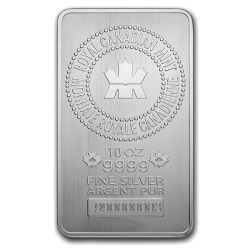 10 oz Royal Canadian Mint (RCM) Silver Bar