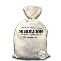 $100 Face Bag - 90% US Silver Quarters (Random Design)