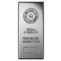 100 oz Royal Canadian Mint (RCM) Silver Bar