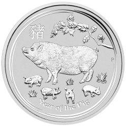 2019 Australian Lunar Year of the Pig Silver Coin 1 oz