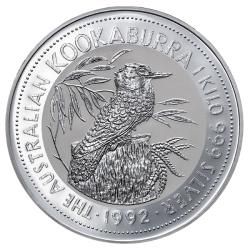 1992 1 Kilo Australian Kookaburra Silver Coin