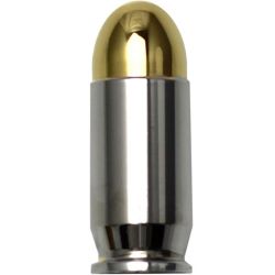 1 oz Silver Bullion Bullet .45 Caliber Replica (Gold & Rhodium Plated)