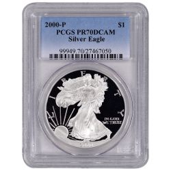 2000-P PCGS PR-70 American Silver Eagle Proof Coin