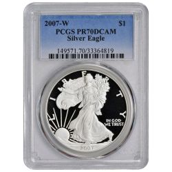2007-W PCGS PR-70 American Silver Eagle Proof Coin