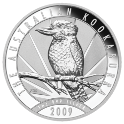 2009 1 oz Australian Kookaburra Silver Coin