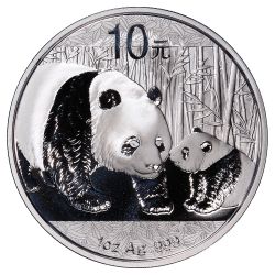 2011 1 oz Chinese Silver Panda BU (In Capsule)