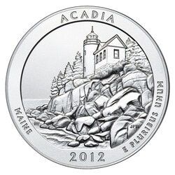 2012 Silver 5 oz Acadia America The Beautiful