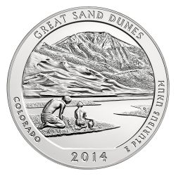 2014 Silver 5 oz ATB Great Sand Dunes America The Beautiful