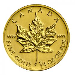 2014 Canadian Gold Maple Leaf - .9999 Fine Gold - 1/4 oz
